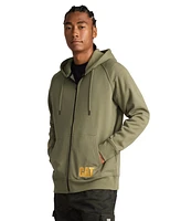 Cat Men's Fleece Logo Full Zip Hoodie