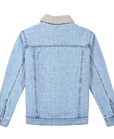 Cat Men's Denim Sherpa Lined Work Jacket