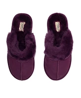 Dearfoams Fireside By Women's Sydney Genuine Shearling Scuff Slipper