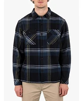 Hurley Men's Santa Cruz Shoreline Flannel Long Sleeve Shirt