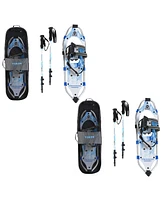 Yukon Charlie's Advanced 8 x 21 Inch Womens Snowshoe Kit w/ Poles & Bag (2 Pack