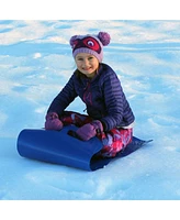 Flexible Flyer Flying Carpet Lightweight Roll Up Plastic Winter Snow Sled, Blue