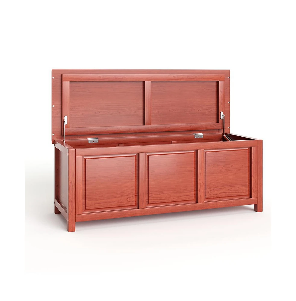 John Louis Home Solid Wood Open Top Storage Bench