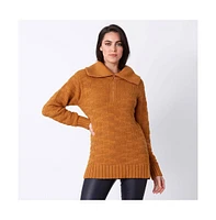 Etcetera Women's Mixed Stitch Zip Sweater Lillehammer