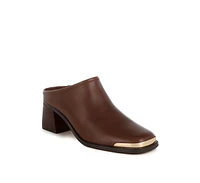 Rag & Co Bottani Genuine Leather Slip-On Mules