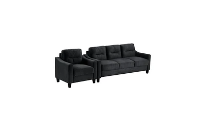 Slickblue Couch Comfortable Sectional Couches and Sofas for Living Room Bedroom Office Small Space