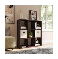 John Louis Home Solid Wood 9 Cube Organizer