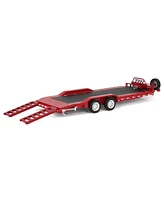 Greenlight Collectibles 1/64 Heavy Duty Car Hauler Tow Trailer with Ramps, Red, Exclusive