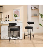 gaomon 27" Bar Stools Set of 2, Modern Metal Tall