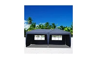 Slickblue Blue Waterproof Folding Tent with Two Windows - Durable Outdoor Shelter