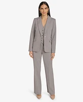 Calvin Klein Women's Pinstripe One-Button Blazer