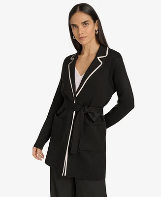 Calvin Klein Women's Tie Waist Sweater Blazer