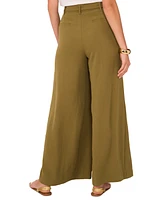 Vince Camuto Women's High-Rise Wide Leg Tie-Belt Pleated Trousers