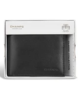 Champs Men's Classic Collection Leather Multi-Wing Card Wallet