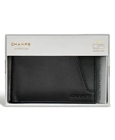 Champs Men's Iconic Collection Leather Center Wing Wallet