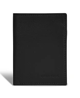 Champs Men's Onyx Collection Leather Vertical Slim Wallet