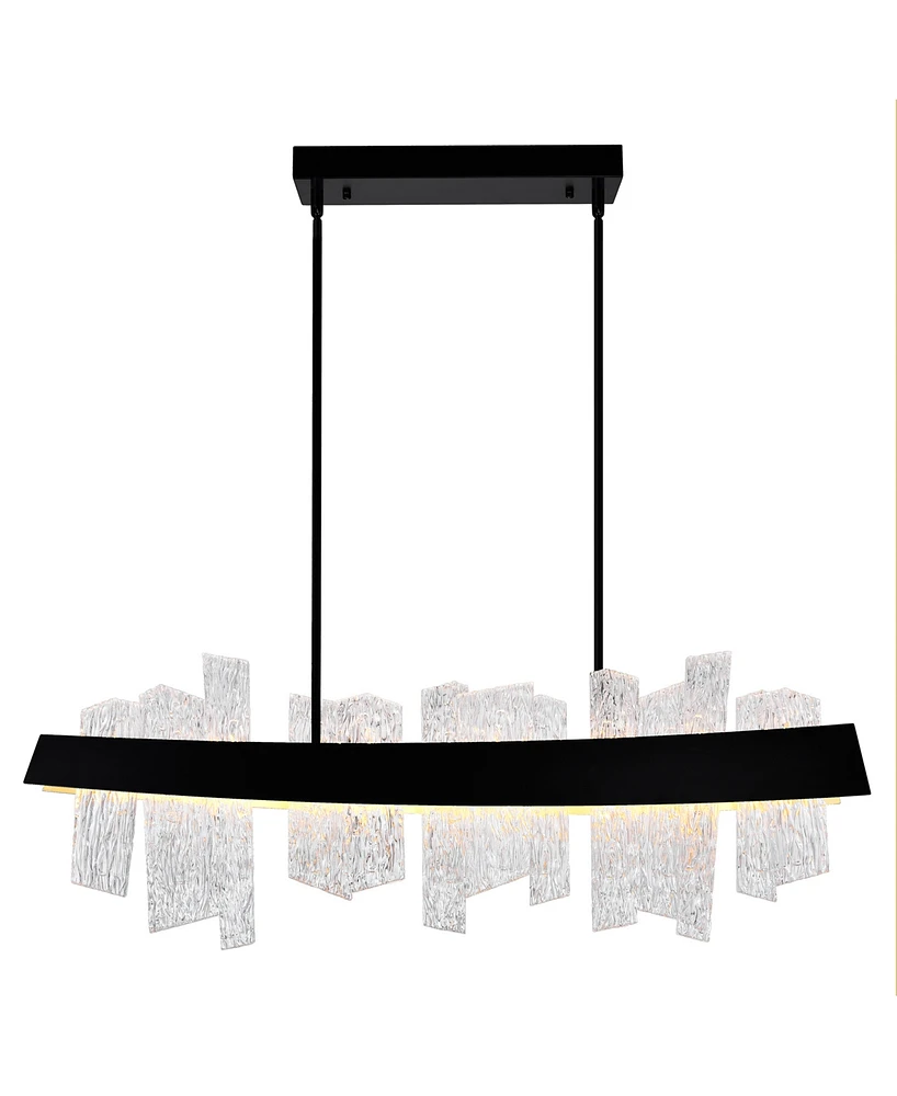 Cwi Lighting 14" Metal Guadiana Led Chandelier