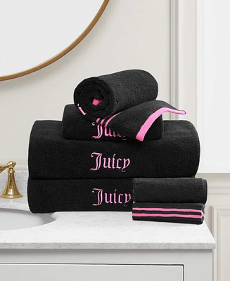 Juicy Couture Neon Border Cotton 6-Pc. Bath Towel Set