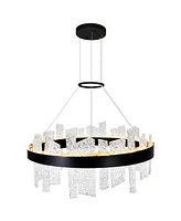 Cwi Lighting 14" Metal Guadiana Led Chandelier