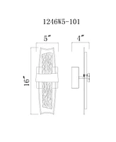 Cwi Lighting 16" Metal Guadiana Led Wall Sconce