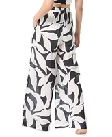 Vince Camuto Women's Printed Wide-Leg Pants Swim Cover-Up