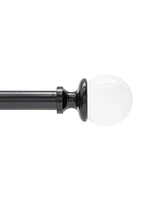 Kenney Clear Ball 1" Premium Decorative Window Curtain Rod