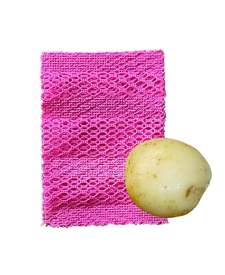 Cornssil Kproduct4u K-cornssil Potato & Vegetable Peeling Pla Scrubber, Yellow, 4 pcs