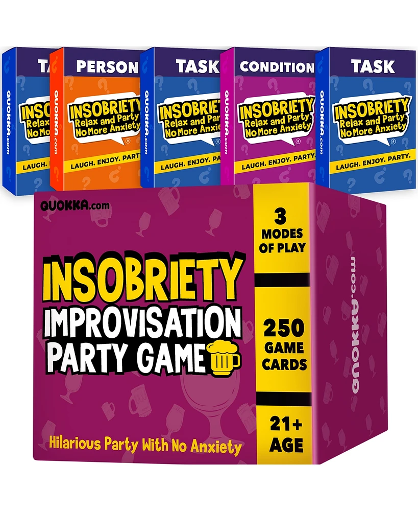 Quokka Freedom of Speech Party Game for Adults - 250 Cards | Funny Challenges - Assorted Pre