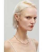 Classicharms Freshwater Baroque Pearl Molten Necklace