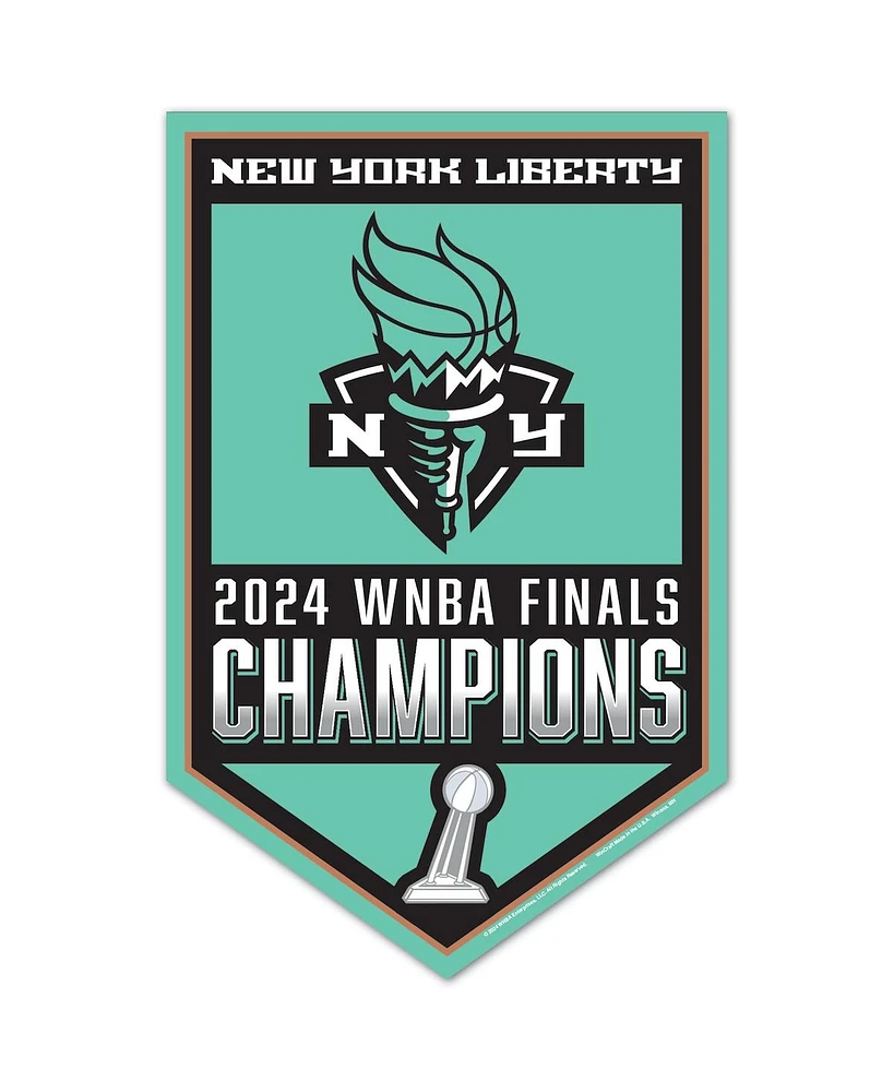 Wincraft New York Liberty 2024 Wnba Finals Champions 11" X 17" Wood Sign