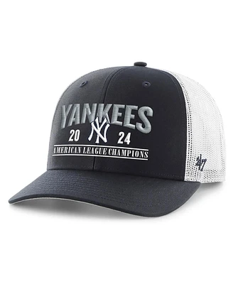 '47 Brand Men's Navy New York Yankees 2024 American League Champions Trucker Adjustable Hat