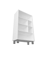 Fm Furniture Charco Bookcase in Melamine with Six Shelves