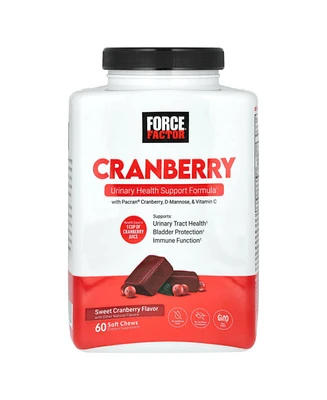 Force Factor Cranberry with D-Mannose & Vitamin C Sweet Cranberry