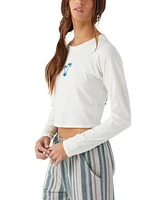 O'Neill Juniors' Paradise Point Winter White Long-Sleeve T-Shirt