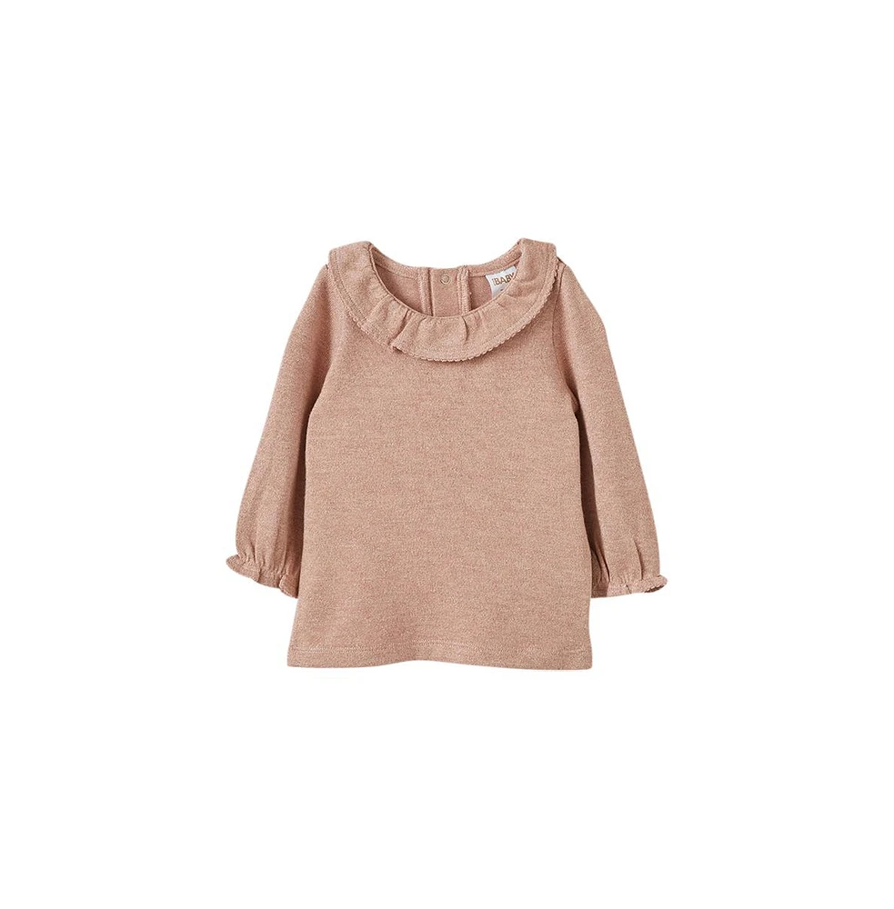 Cotton On Baby Girls Mazey Shimmer Long Sleeve