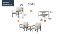 Songmics Home Sencillo 3 Piece Conversation Set