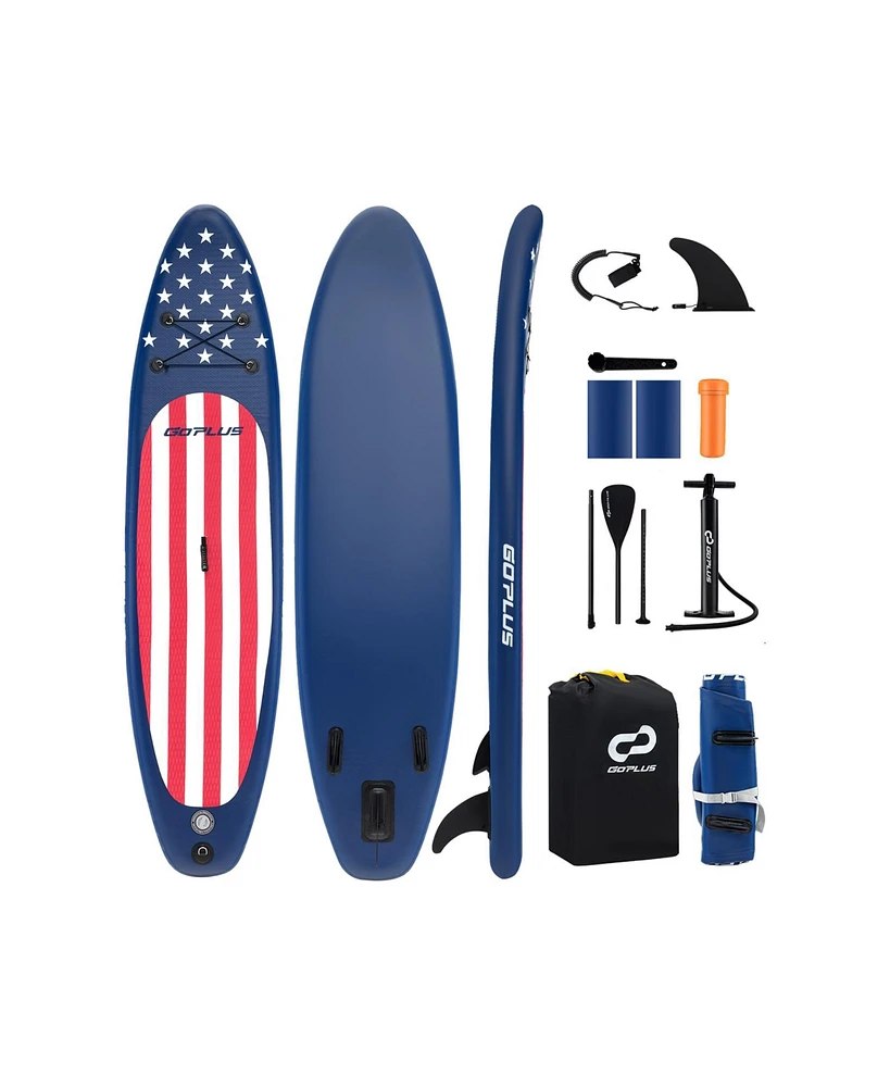 Hongge Inflatable Paddle Board with Removable Fin and Backpack-a