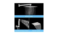 Freestanding Bathtub Faucet High Flow Tub Filler with Handheld Shower and Swivel Spout