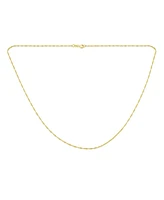 Bling Jewelry Singapore Chain 020 Gauge Necklace Gold Plated Sterling Silver