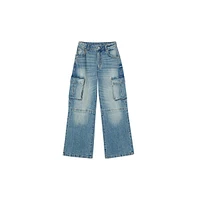 Cotton On Women's Curvy Cargo Wide Jean