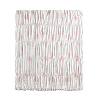 Alex + Bella Tabitha Smocked Pink -Piece Microfiber Comforter Set