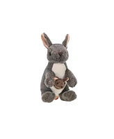 Wild Republic Cuddlekins Mini Kangaroo with Joey Stuffed Animal, 8 Inches