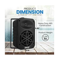 Pyle 5.25" 2-Way Indoor/Outdoor Waterproof Speaker System with Mounting Brackets - White, PDWR55WT