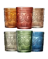 The Wine Savant Colored Whiskey Glasses, Set of 6