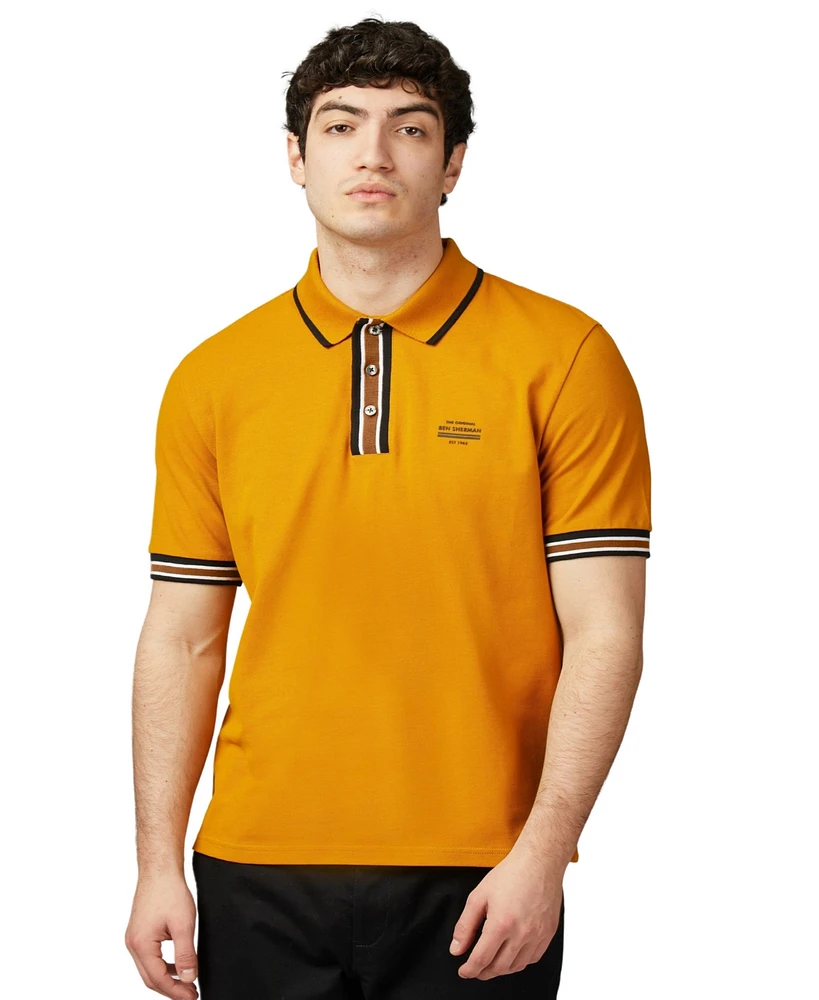 Ben Sherman Men's Placket Interest Polo Shirt