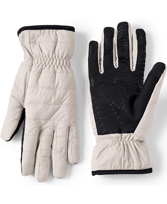 Lands' End Women's Wanderweight Quilted Ez Touch Screen Gloves