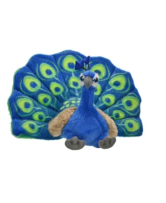 Wild Republic Cuddlekins Mini Peacock Stuffed Animal, 8 Inches