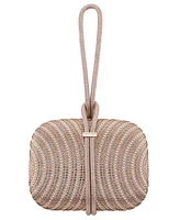 Nina Crystal and Stud Patterned Minaudiere Clutch