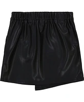 Calvin Klein Big Girls Wrap Artificial Leather Skirt