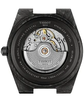 Tissot Men's Swiss Automatic Prx Powermatic 80 Black Rubber Strap Watch 40mm